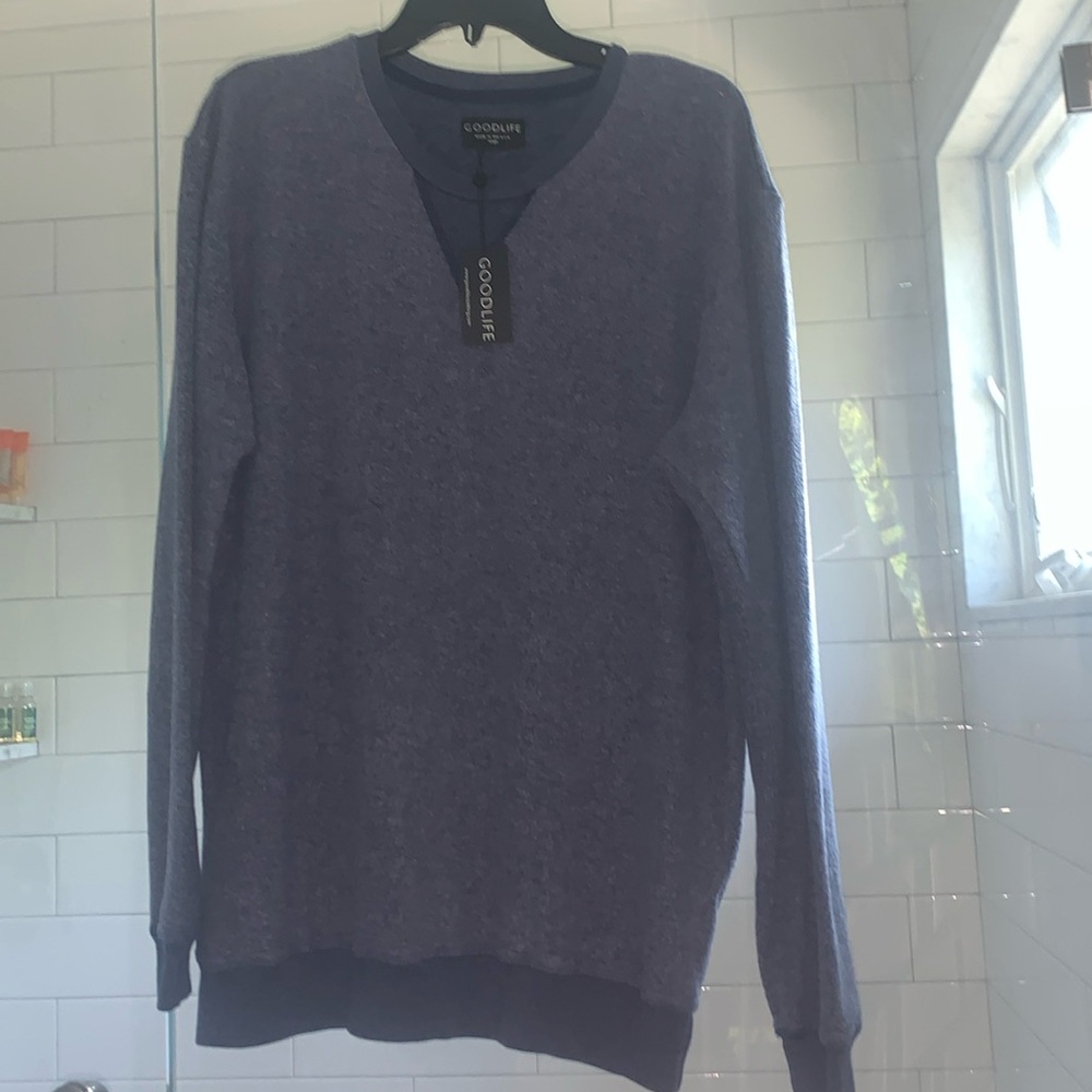 𝅺Goodlife Crew Sweatshirt navy Size Large NWT